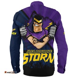 Amazing Aussie Melbourne Storm Fearless Soul Series Long Sleeve Shirt