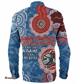 Amazing Aussie Newcastle Knights Custom Bound Together Shirt Long Sleeve Shirt