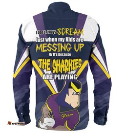 Amazing Aussie Melbourne Storm Mother's Day Screaming Mom and Crazy Fan Long Sleeve Shirt