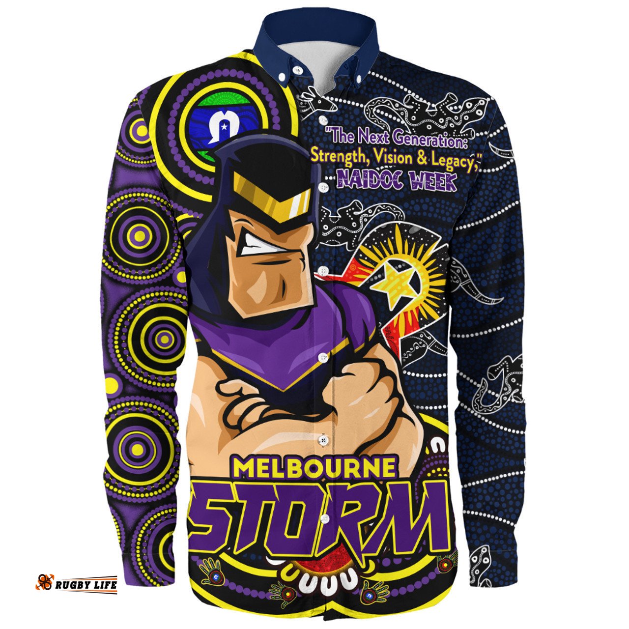Amazing Aussie Melbourne Storm Spirit Of NAIDOC Series Long Sleeve Shirt