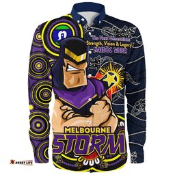 Amazing Aussie Melbourne Storm Spirit Of NAIDOC Series Long Sleeve Shirt