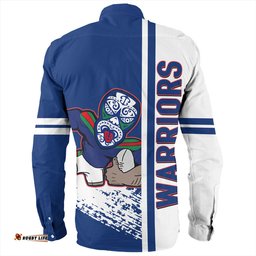 Amazing Aussie New Zealand Warriors Sport Warriors Mascot Quater Style Long Sleeve Shirt