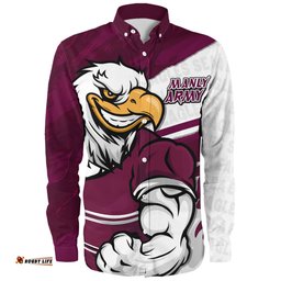 Amazing Aussie Manly Warringah Sea Eagles Defend The Pride Long Sleeve Shirt