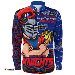 Amazing Aussie Newcastle Knights Spirit Of NAIDOC Series Long Sleeve Shirt