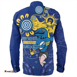 Amazing Aussie Parramatta Eels Aboriginal Indigenous Naidoc Week Dreamtime Dot Painting With Flag Long Sleeve Shirt