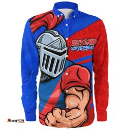 Amazing Aussie Newcastle Knights Defend The Pride Long Sleeve Shirt