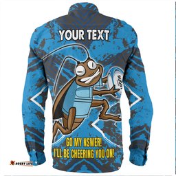 Amazing Aussie Cockroach Sport Custom Go My NSWer Long Sleeve Shirt