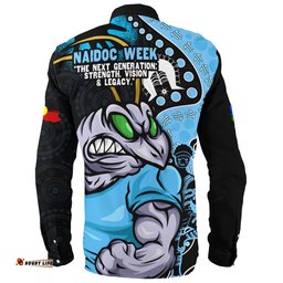 Amazing Aussie New South Wales Blues NAIDOC Indigenous Warrior Spirit Long Sleeve Shirt