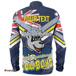 Amazing Aussie North Queensland Cowboys Happy Australia Day We Are One And Free Long Sleeve Shirt