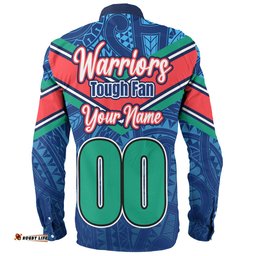 Amazing Aussie New Zealand Warriors Custom Warriors For Life With Aboriginal Style Long Sleeve Shirt