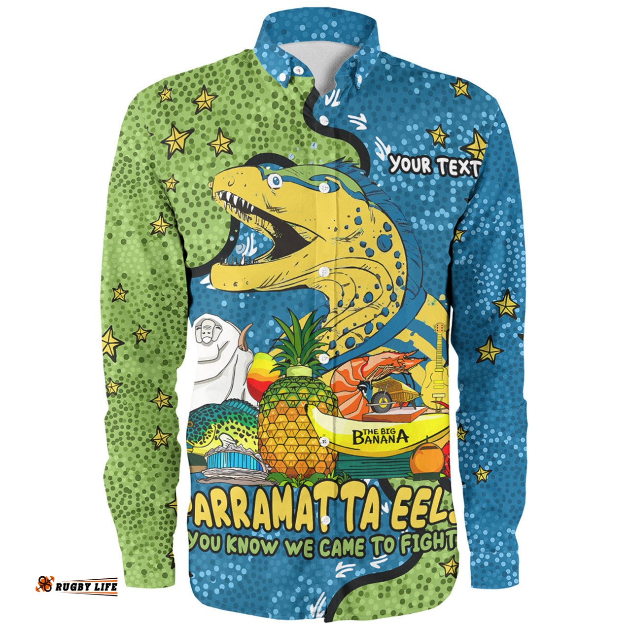 Amazing Aussie Parramatta Eels Custom Australian Big Things Long Sleeve Shirt