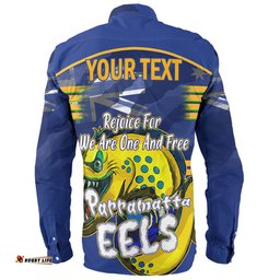 Amazing Aussie Parramatta Eels Happy Australia Day We Are One And Free Long Sleeve Shirt