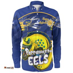 Amazing Aussie Parramatta Eels Happy Australia Day We Are One And Free Long Sleeve Shirt