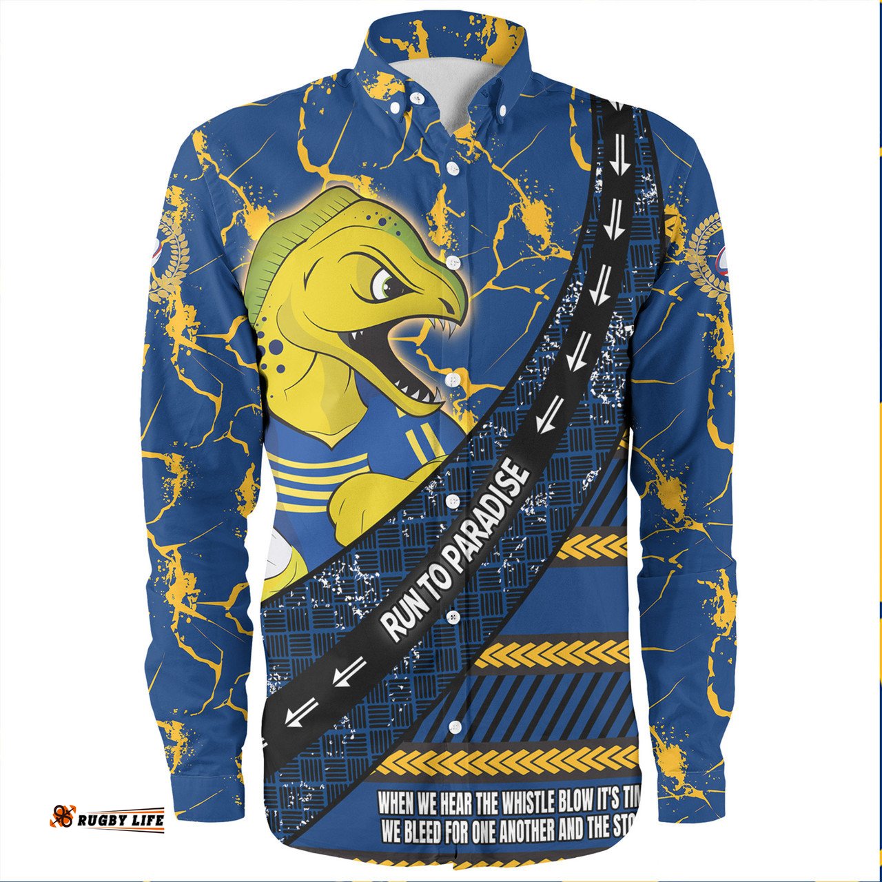 Amazing Aussie Parramatta Eels Sport Theme Song For Rugby With Sporty Style Long Sleeve Shirt