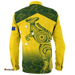 Amazing Aussie Indigenous Australian Aboriginal Dreamtime Kangaroo Australia Pride Long Sleeve Shirt