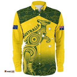 Amazing Aussie Indigenous Australian Aboriginal Dreamtime Kangaroo Australia Pride Long Sleeve Shirt