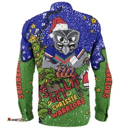 Amazing Aussie New Zealand Warriors Christmas Custom Let's Get Lit Chrisse Pressie Long Sleeve Shirt