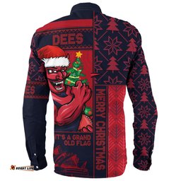 Amazing Aussie Melbourne Merry Christmas Knit Style Festive Spirit Long Sleeve Shirt