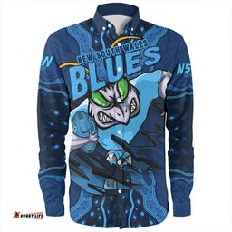 Amazing Aussie New South Wales Blues Blue Venom NSW Strikeforce Long Sleeve Shirt
