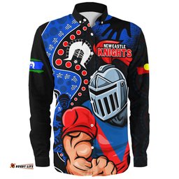 Amazing Aussie Newcastle Knights NAIDOC Indigenous Warrior Spirit Long Sleeve Shirt