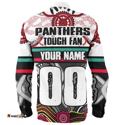 Amazing Aussie Penrith Panthers Custom Penrith Panthers For Life With Aboriginal Style Long Sleeve Shirt