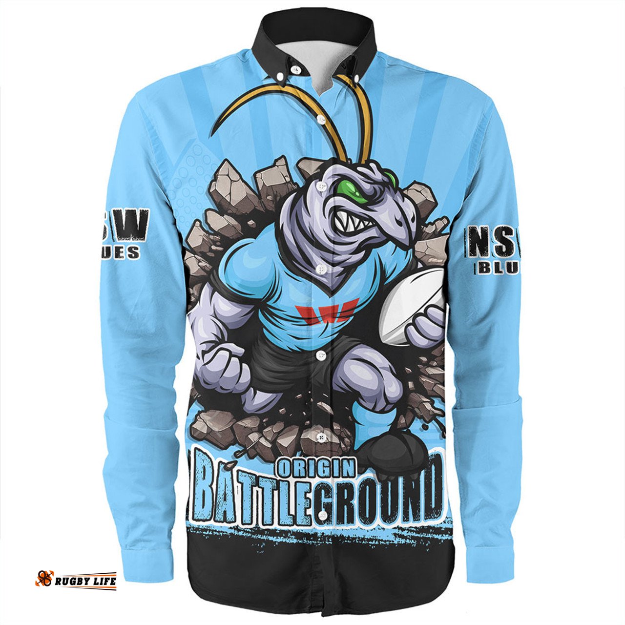 Amazing Aussie New South Wales Blues Dynasty Of Blues Long Sleeve Shirt
