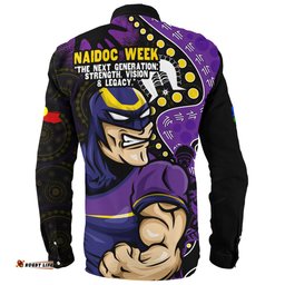 Amazing Aussie Melbourne Storm NAIDOC Indigenous Warrior Spirit Long Sleeve Shirt