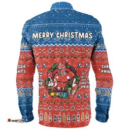 Amazing Aussie Newcastle Knights Christmas Custom Chrissie Spirit Long Sleeve Shirt