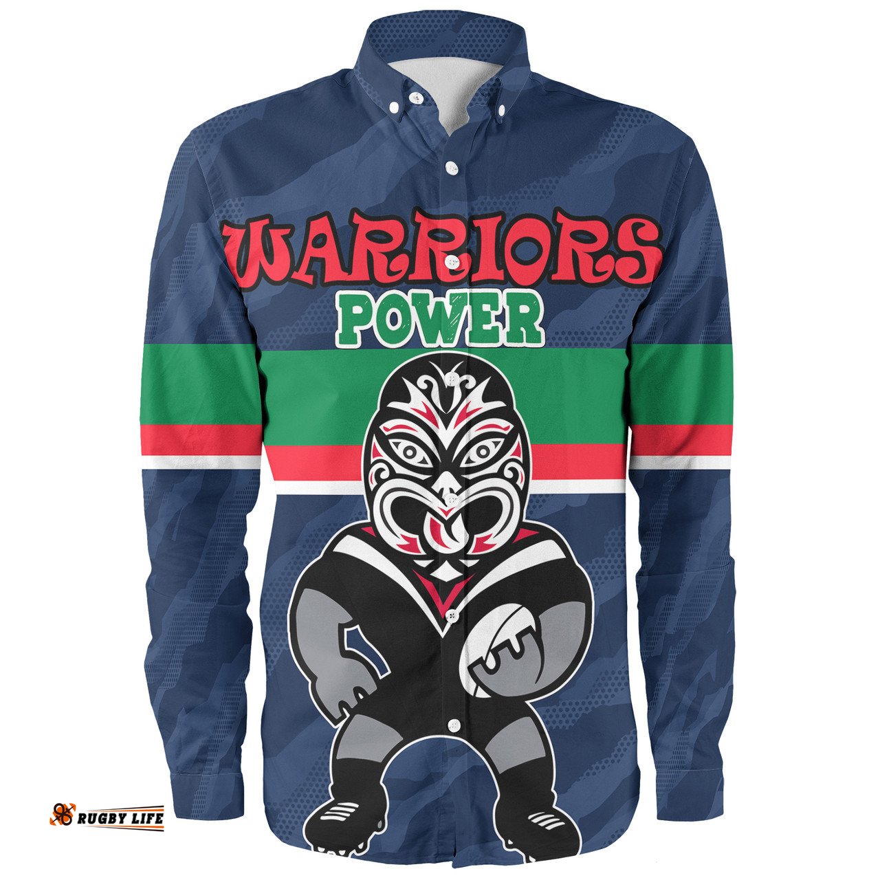 Amazing Aussie New Zealand Warriors Custom Warriors Supporter Long Sleeve Shirt