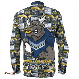 Amazing Aussie North Queensland Cowboys Champion���s Pride Comic Style Long Sleeve Shirt