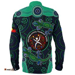 Amazing Aussie Indigenous Australian Aboriginal NAIDOC Lizard Songlines Edition Long Sleeve Shirt