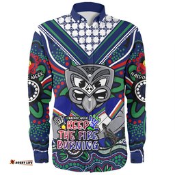 Amazing Aussie New Zealand Warriors Aboriginal Inspired Naidoc Week Custom For Die Hard Fan Supporters Long Sleeve Shirt