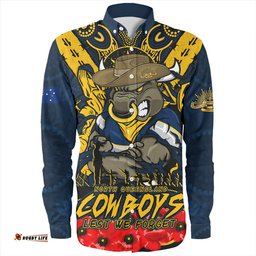 Amazing Aussie North Queensland Cowboys Ripped Legacy Of The Game The ANZAC Spirit Lives On Long Sleeve Shirt