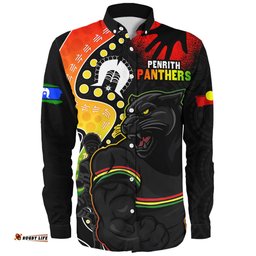 Amazing Aussie Penrith Panthers NAIDOC Indigenous Warrior Spirit Long Sleeve Shirt