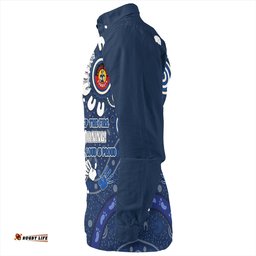 Amazing Aussie North Queensland Cowboys Aboriginal Indigenous Naidoc Week Dreamtime Dot Painting With Flag Long Sleeve Shirt