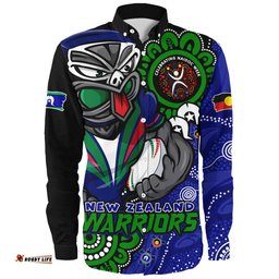 Amazing Aussie New Zealand Warriors Power Through Generations NAIDOC Edition Long Sleeve Shirt