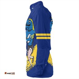 Amazing Aussie Parramatta Eels Sport Parramatta Eels Mascot Quater Style Long Sleeve Shirt