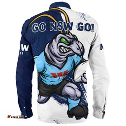 Amazing Aussie New South Wales Blues Battleborn Blues Long Sleeve Shirt