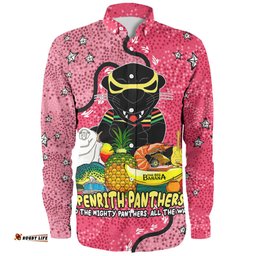 Amazing Aussie Penrith Panthers Custom Australian Big Things (Pink) Long Sleeve Shirt