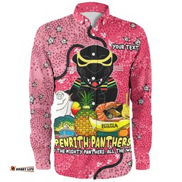 Amazing Aussie Penrith Panthers Custom Australian Big Things (Pink) Long Sleeve Shirt