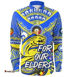 Amazing Aussie Parramatta Eels Naidoc Week Customs For Our Elders Run to Paradises Long Sleeve Shirt