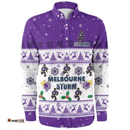 Amazing Aussie Melbourne Storm Christmas Custom Special Ugly Christmas Long Sleeve Shirt