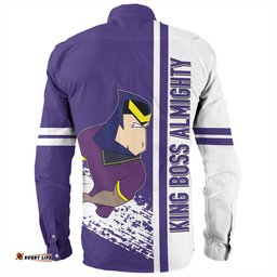 Amazing Aussie Melbourne Storm Melbourne Storm Mascot Quater Style Long Sleeve Shirt