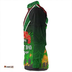 Amazing Aussie New Zealand Warriors Anzac Day Customs Anzac Day NZ Flag Traditional Maori Patternss Long Sleeve Shirt