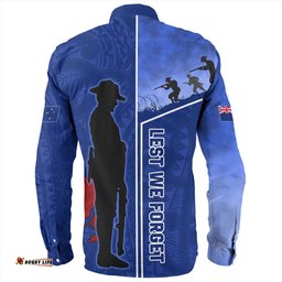 Amazing Aussie New Zealand Anzac Day Anzac Day Lest We Forget Poppy Long Sleeve Shirt