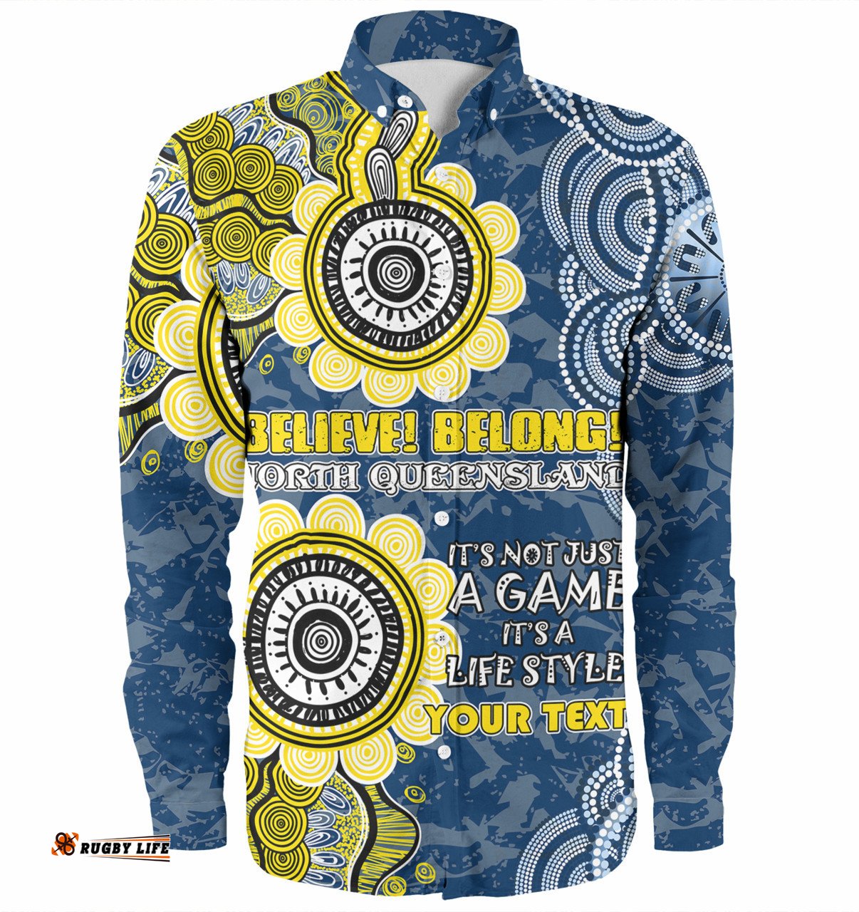 Amazing Aussie North Queensland Cowboys Custom Believe! Belong! Shirt Long Sleeve Shirt