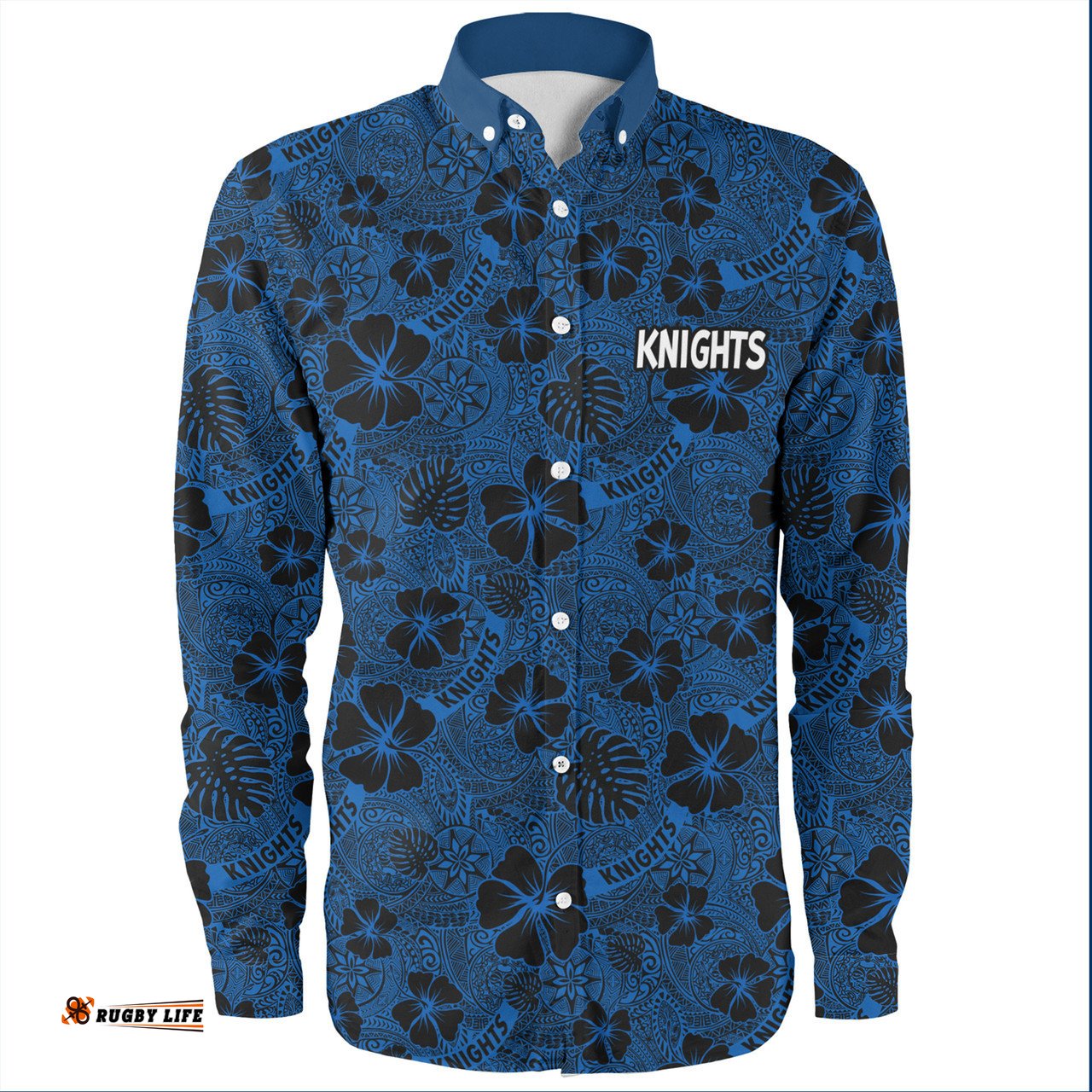Amazing Aussie Newcastle Knights Sport Scream With Tropical Patterns Long Sleeve Shirt