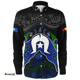 Amazing Aussie Indigenous Australian Aboriginal Torres Warrior Legacy NAIDOC Journey Long Sleeve Shirt