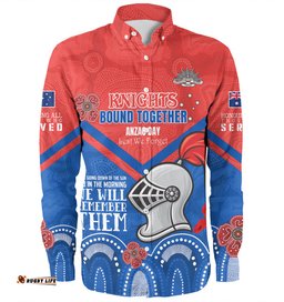 Amazing Aussie Newcastle Knights Anzac Custom Knights Bound Together Shirt Long Sleeve Shirt