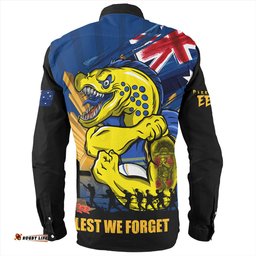 Amazing Aussie Parramatta Eels Fearless ANZAC Defender Long Sleeve Shirt